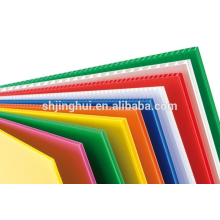 extruded twin wall hollow fluted plastic sheets consisting of two flat walls connected by vertical ribs